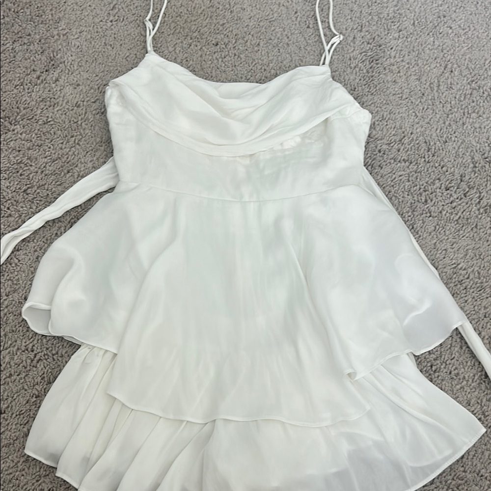 Elegant White Mini Dress